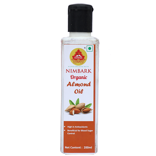 Nimbark Organic Almond Oil | Almond Oil for Hair and Skin | Moisturizing Oil | Skin Oil 200ml